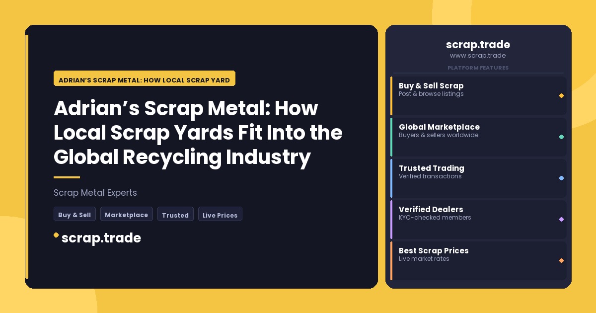 Adrian’s Scrap Metal: How Local Scrap Yards Fit Into the Global Recycling Industry - Adrian’s Scrap Metal: How Local Scrap Ya