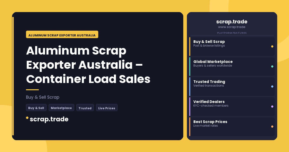 Aluminum Scrap Exporter Australia - Aluminum Scrap Exporter Australia