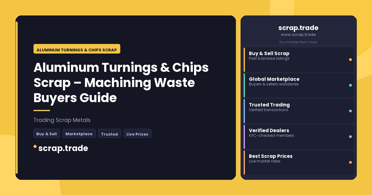 Aluminum Turnings & Chips Scrap - Aluminum Turnings & Chips Scrap