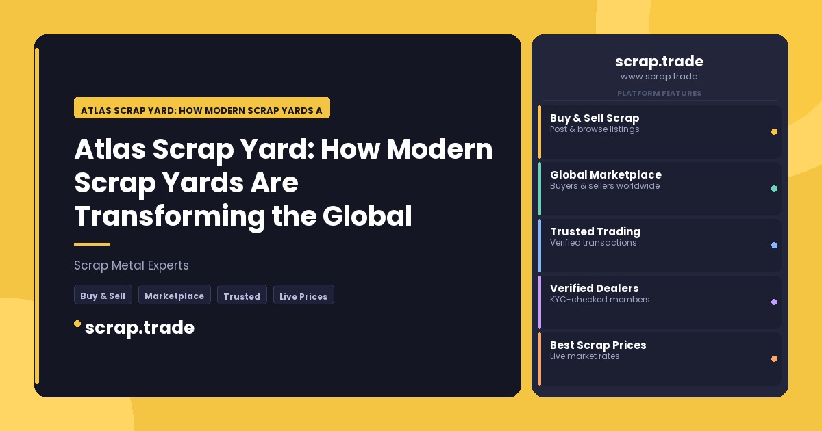 Atlas Scrap Yard: How Modern Scrap Yards Are Transforming the Global Recycling Industry - Atlas Scrap Yard: How Modern Scrap