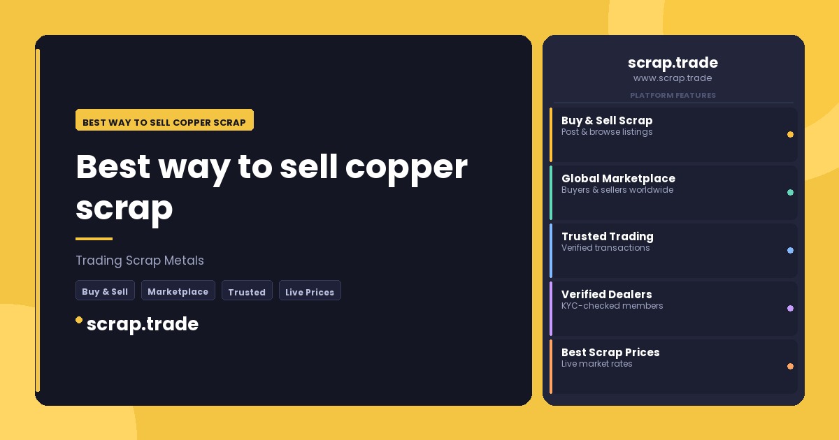 Best way to sell copper scrap - Best way to sell copper scrap