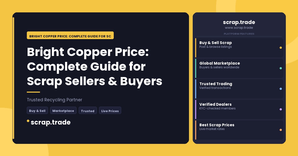 Bright Copper Price: Complete Guide for Scrap Sellers & Buyers - Bright Copper Price: Complete Guide for Scrap Sellers & Buye