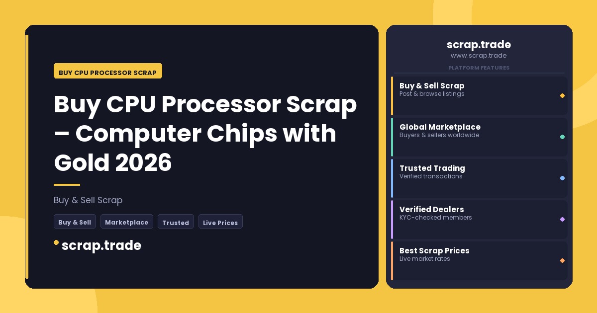 Buy CPU Processor Scrap - Buy CPU Processor Scrap