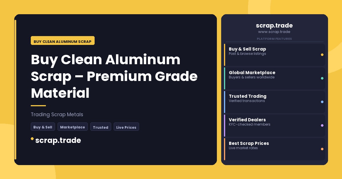 Buy Clean Aluminum Scrap - Buy Clean Aluminum Scrap