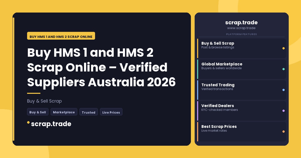 Buy HMS 1 and HMS 2 Scrap Online - Buy HMS 1 and HMS 2 Scrap Online