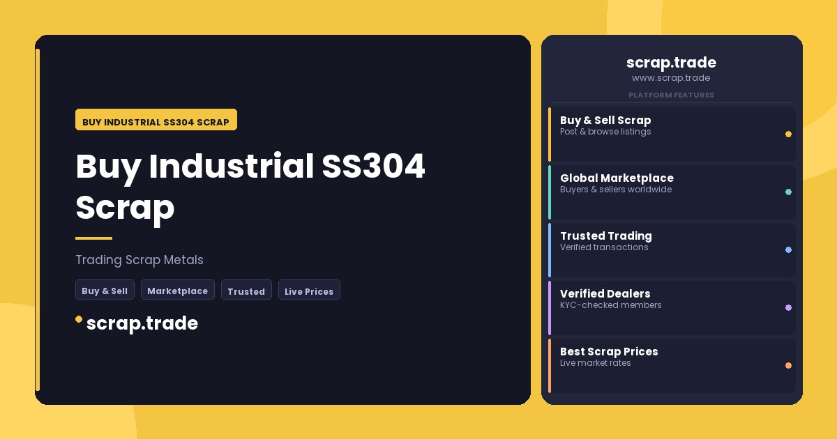 Buy Industrial SS304 Scrap - Buy Industrial SS304 Scrap