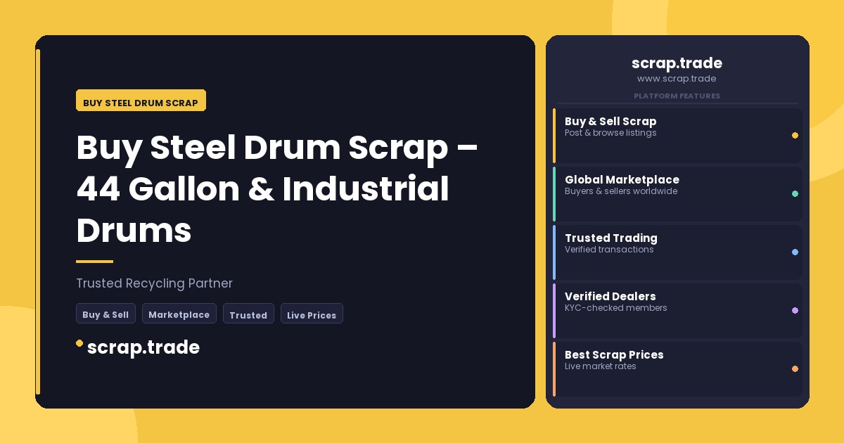 Buy Steel Drum Scrap - Buy Steel Drum Scrap