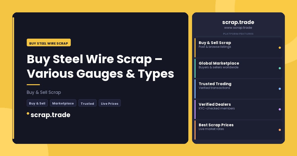 Buy Steel Wire Scrap - Buy Steel Wire Scrap