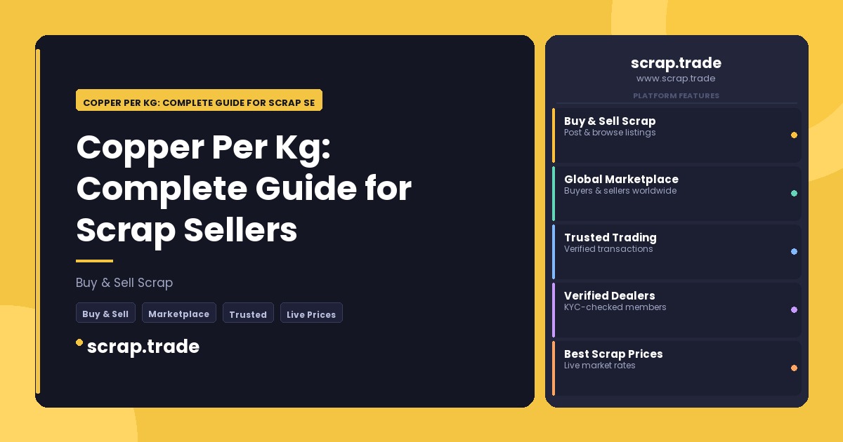 Copper Per Kg: Complete Guide for Scrap Sellers - Copper Per Kg: Complete Guide for Scrap Sellers