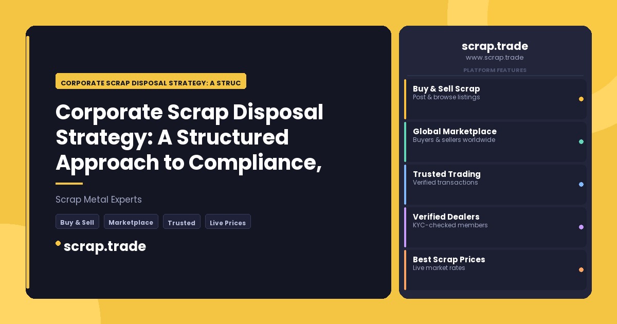 Corporate Scrap Disposal Strategy: A Structured Approach to Compliance - Corporate Scrap Disposal Strategy: A Structured Appr
