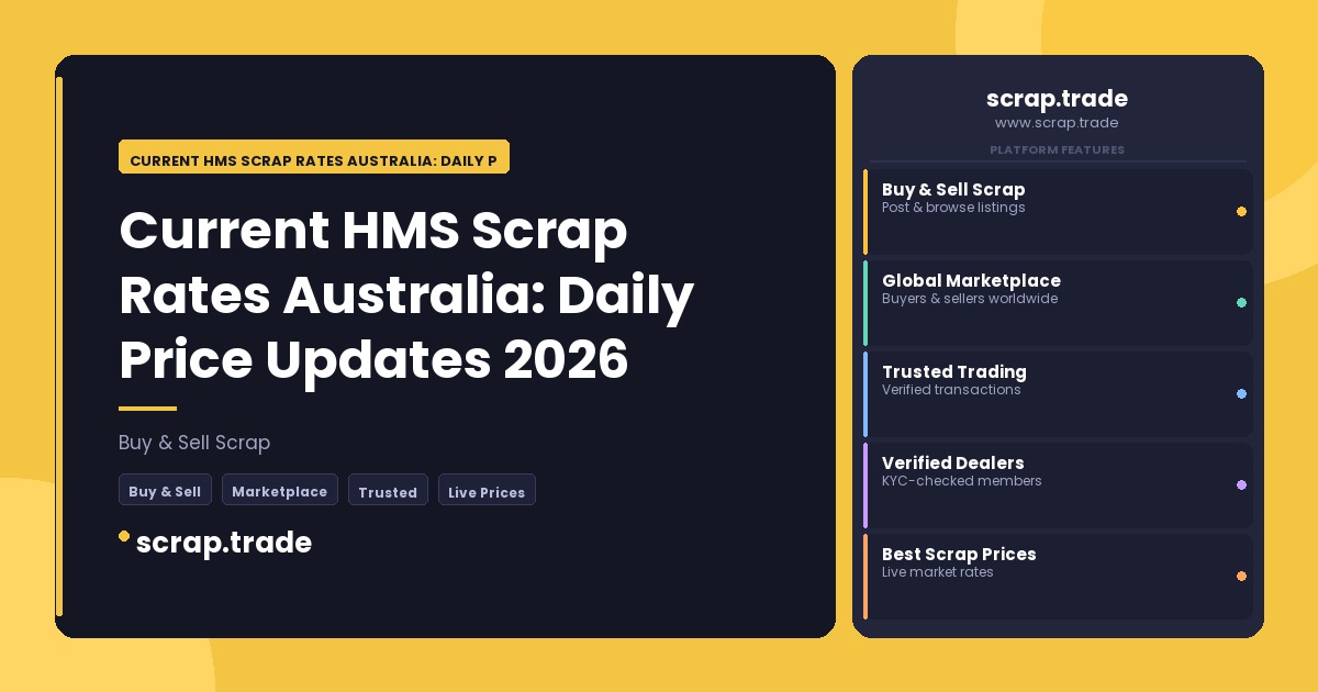 Current HMS Scrap Rates Australia: Daily Price Updates 2026 - Current HMS Scrap Rates Australia: Daily Price Updates 2026