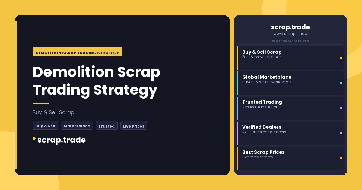 Demolition Scrap Trading Strategy - Demolition Scrap Trading Strategy