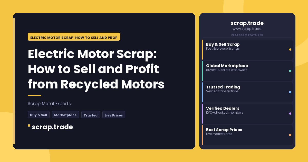 Electric Motor Scrap: How to Sell and Profit from Recycled Motors - Electric Motor Scrap: How to Sell and Profit from Recycle