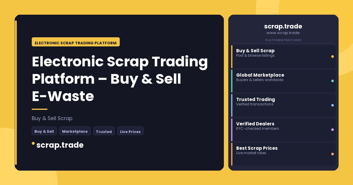 Electronic Scrap Trading Platform - Electronic Scrap Trading Platform