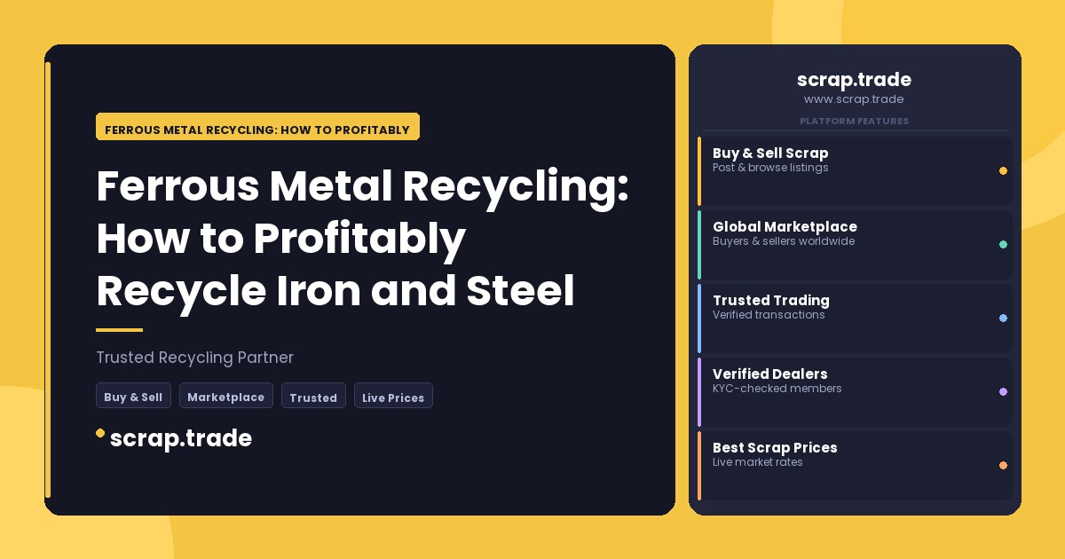 Ferrous Metal Recycling: How to Profitably Recycle Iron and Steel - Ferrous Metal Recycling: How to Profitably Recycle Iron a