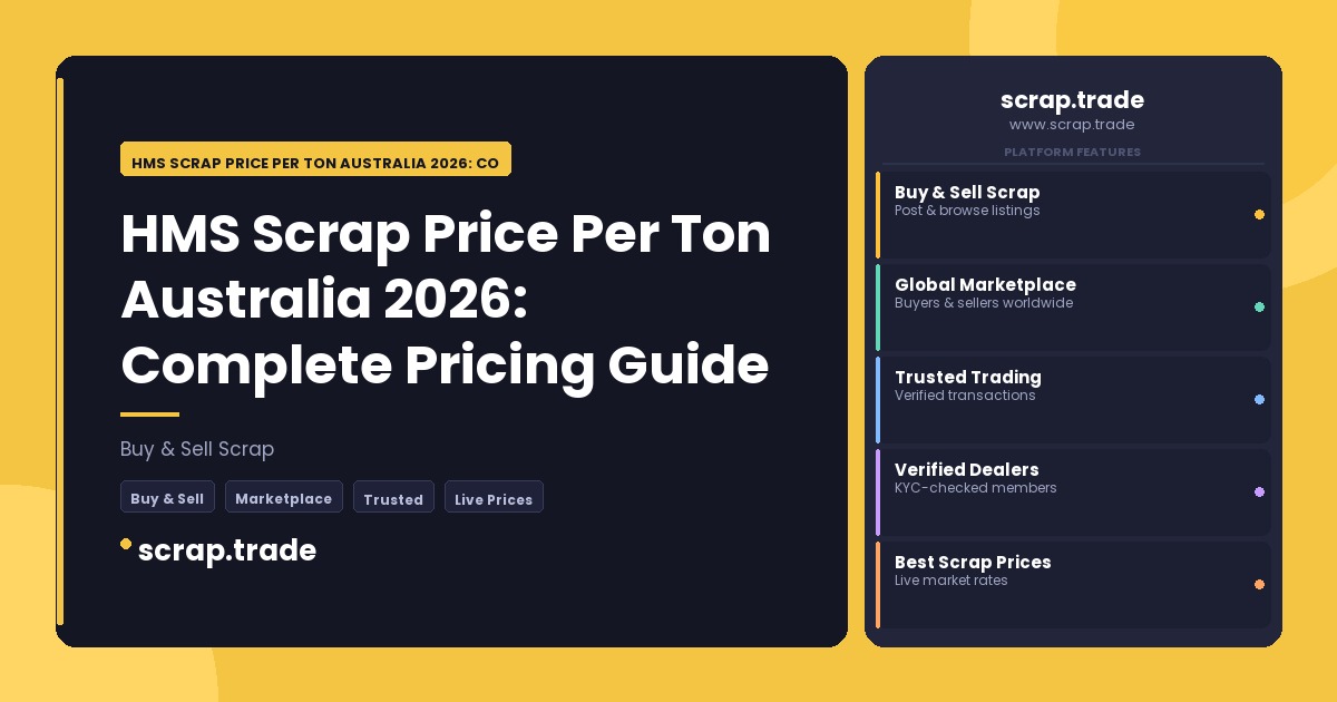 HMS Scrap Price Per Ton Australia 2026: Complete Pricing Guide - HMS Scrap Price Per Ton Australia 2026: Complete Pricing Gui