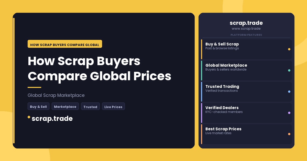 How Scrap Buyers Compare Global - How Scrap Buyers Compare Global