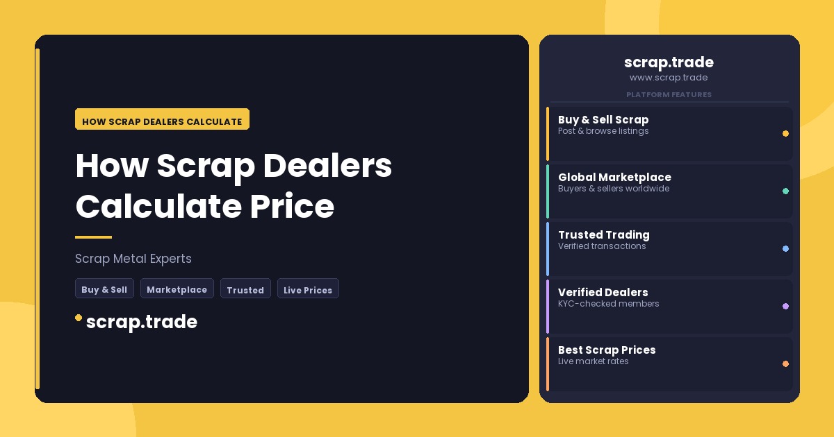 How Scrap Dealers Calculate - How Scrap Dealers Calculate