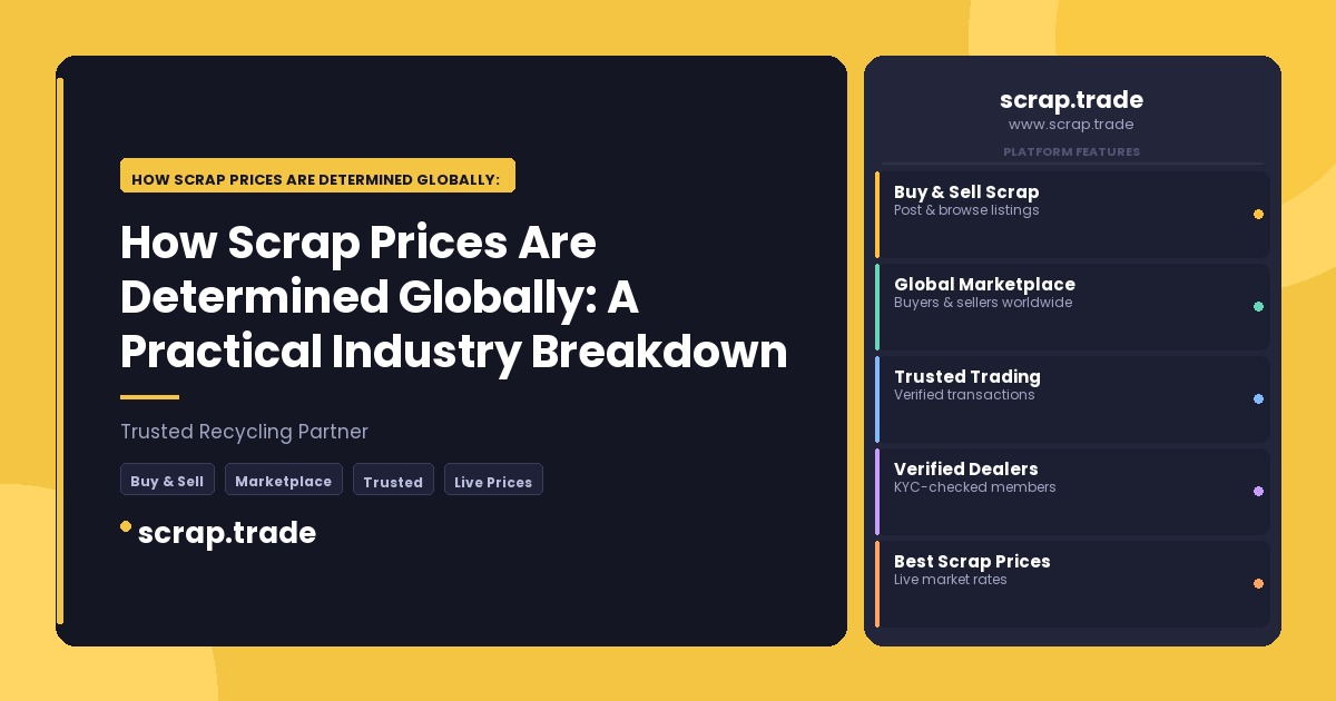 How Scrap Prices Are Determined Globally: A Practical Industry Breakdown - How Scrap Prices Are Determined Globally: A Practi