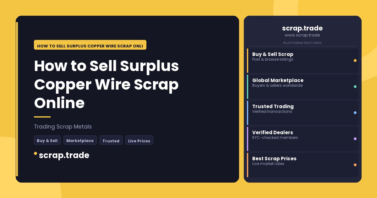 How to Sell Surplus Copper Wire Scrap Online - How to Sell Surplus Copper Wire Scrap Online