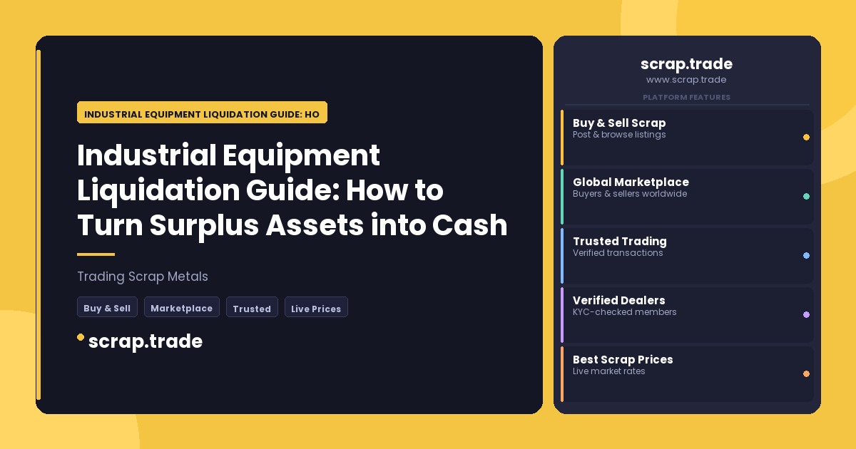 Industrial Equipment Liquidation Guide: How to Turn Surplus Assets into Cash - Industrial Equipment Liquidation Guide: How to