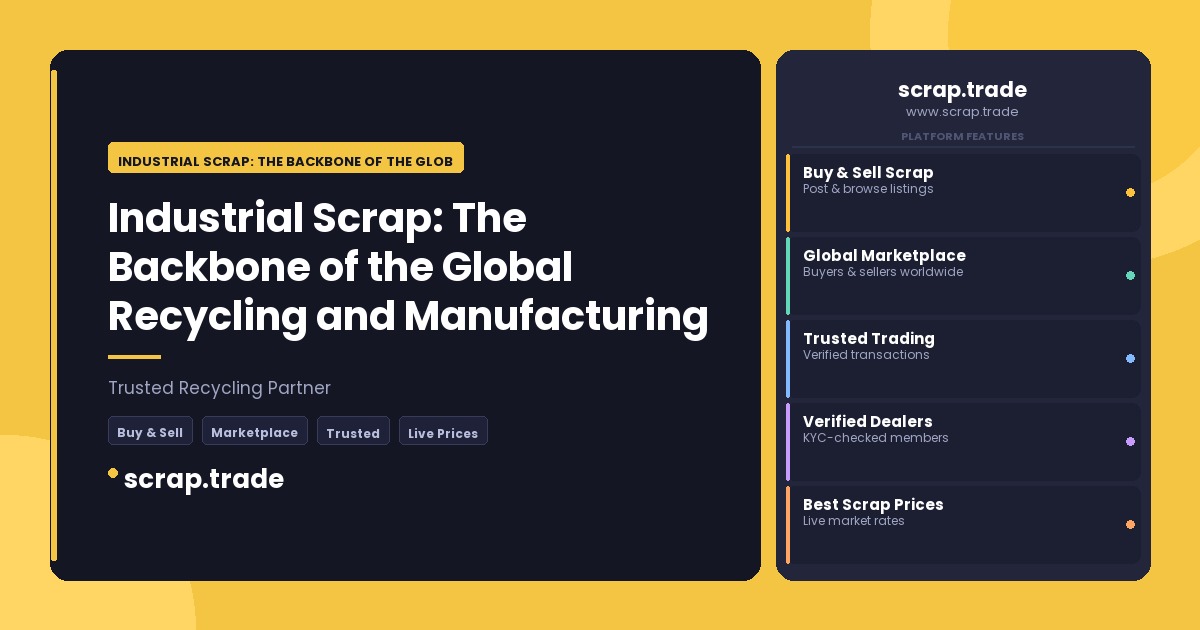Industrial Scrap: The Backbone of the Global Recycling and Manufacturing Supply Chain - Industrial Scrap: The Backbone of the