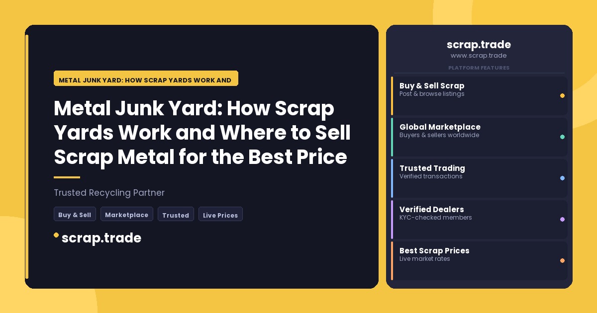 Metal Junk Yard: How Scrap Yards Work and Where to Sell Scrap Metal for the Best - Metal Junk Yard: How Scrap Yards Work and