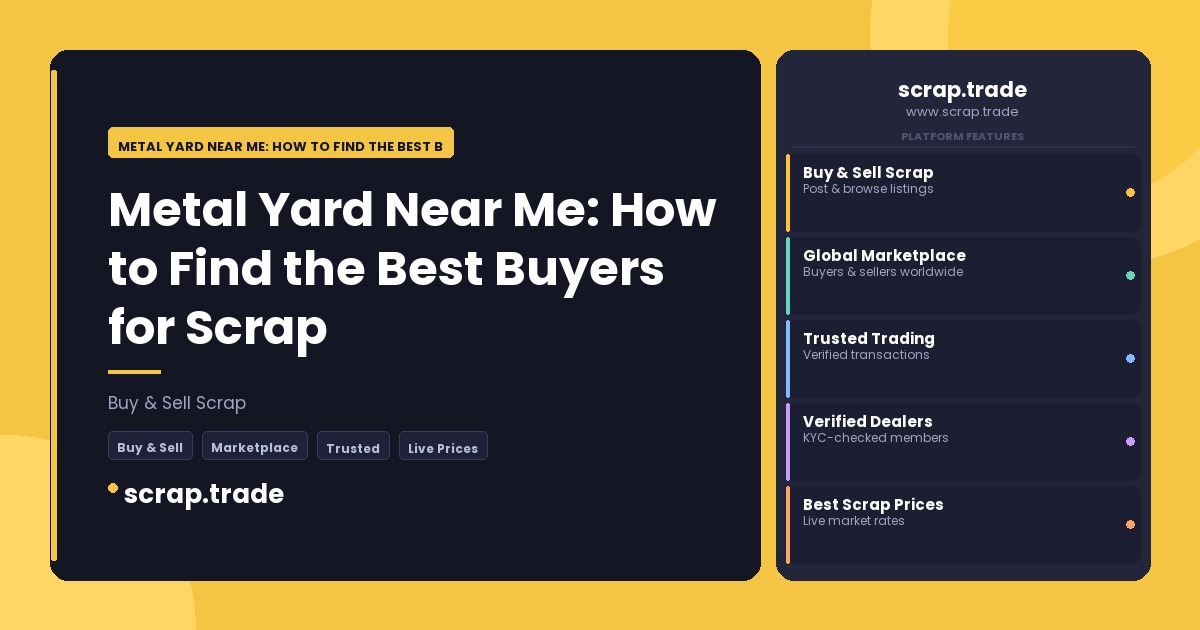 Metal Yard Near Me: How to Find the Best Buyers for Scrap - Metal Yard Near Me: How to Find the Best Buyers for Scrap