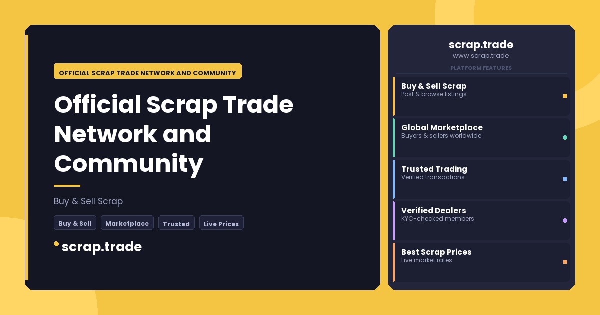 Official Scrap Trade Network and Community - Official Scrap Trade Network and Community