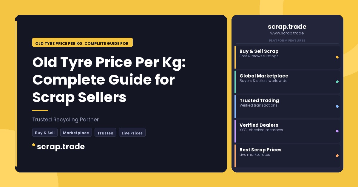 Old Tyre Price Per Kg: Complete Guide for Scrap Sellers - Old Tyre Price Per Kg: Complete Guide for Scrap Sellers