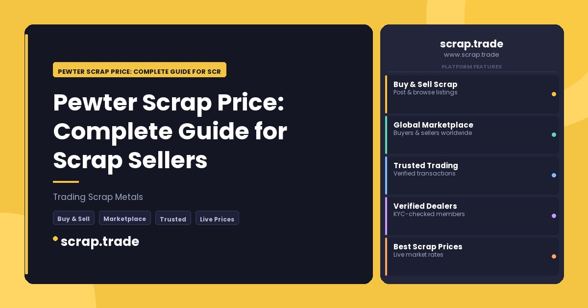 Pewter Scrap Price: Complete Guide for Scrap Sellers - Pewter Scrap Price: Complete Guide for Scrap Sellers
