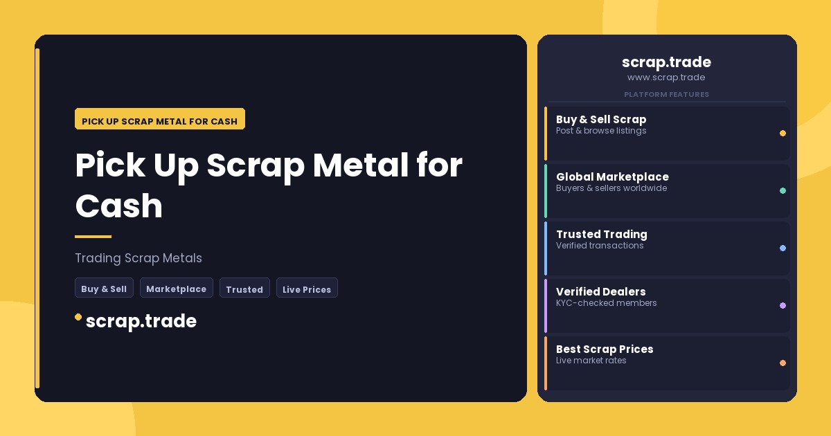 Pick Up Scrap Metal for Cash - Pick Up Scrap Metal for Cash