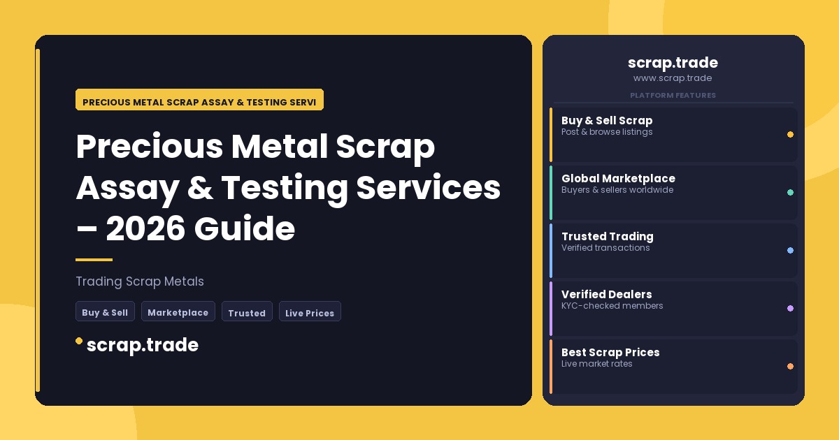 Precious Metal Scrap Assay & Testing Services - Precious Metal Scrap Assay & Testing Services