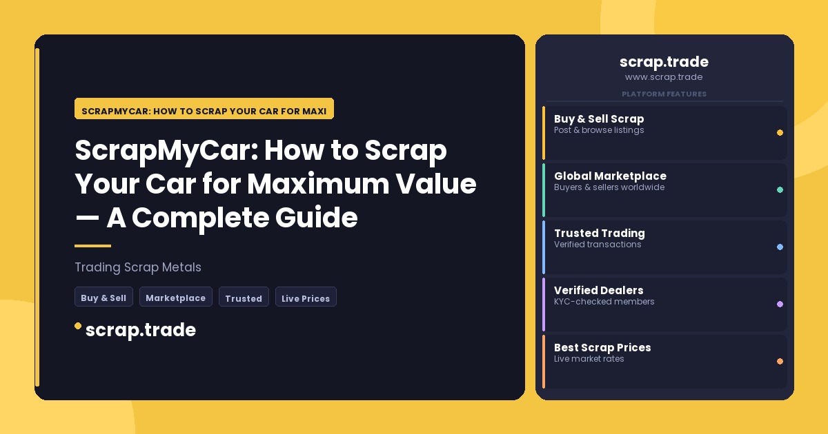 ScrapMyCar: How to Scrap Your Car for Maximum Value - ScrapMyCar: How to Scrap Your Car for Maximum Value