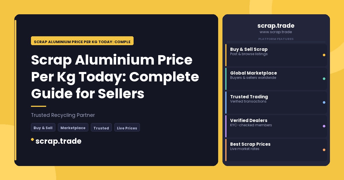Scrap Aluminium Price Per Kg Today: Complete Guide for Sellers - Scrap Aluminium Price Per Kg Today: Complete Guide for Selle