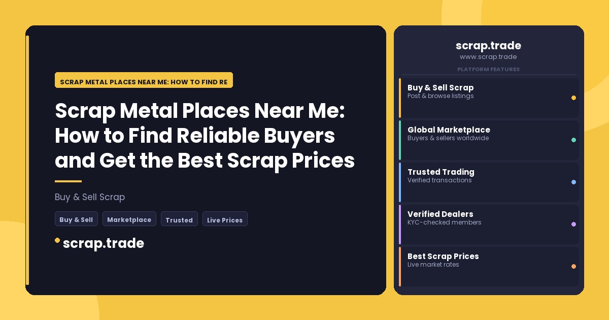 Scrap Metal Places Near Me: How to Find Reliable Buyers and Get the Best Scrap - Scrap Metal Places Near Me: How to Find Reli