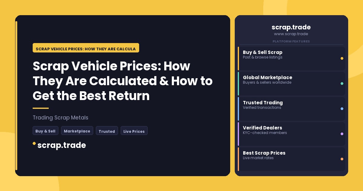 Scrap Vehicle Prices: How They Are Calculated & How to Get the Best Return - Scrap Vehicle Prices: How They Are Calculated &