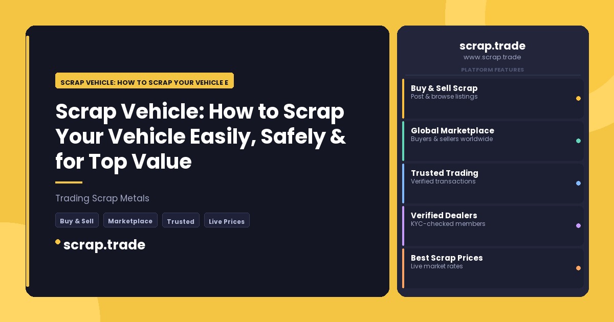 Scrap Vehicle: How to Scrap Your Vehicle Easily - Scrap Vehicle: How to Scrap Your Vehicle Easily