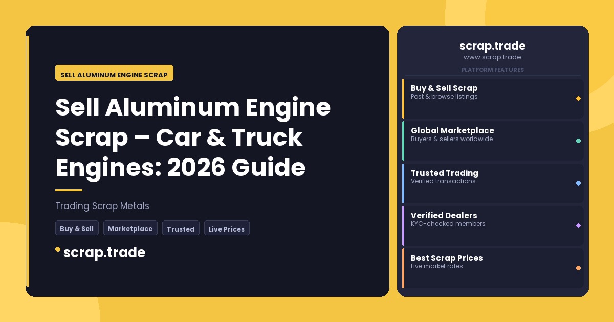 Sell Aluminum Engine Scrap - Sell Aluminum Engine Scrap