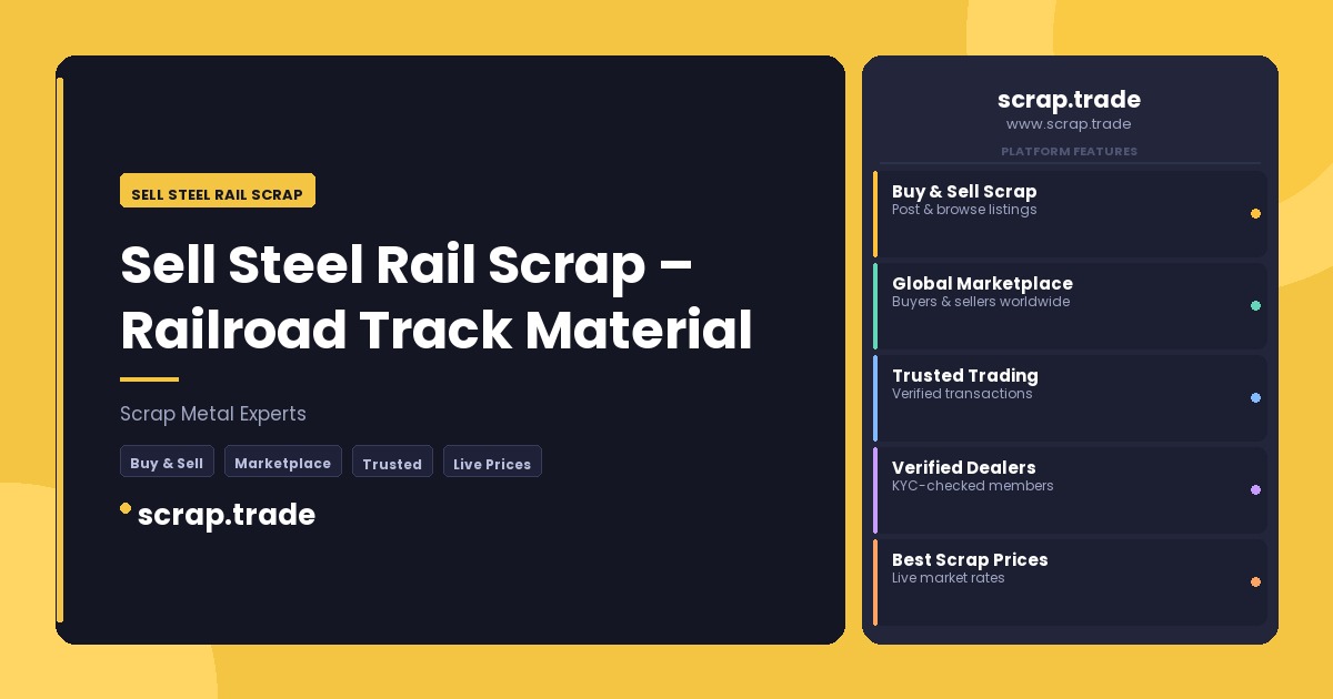 Sell Steel Rail Scrap - Sell Steel Rail Scrap