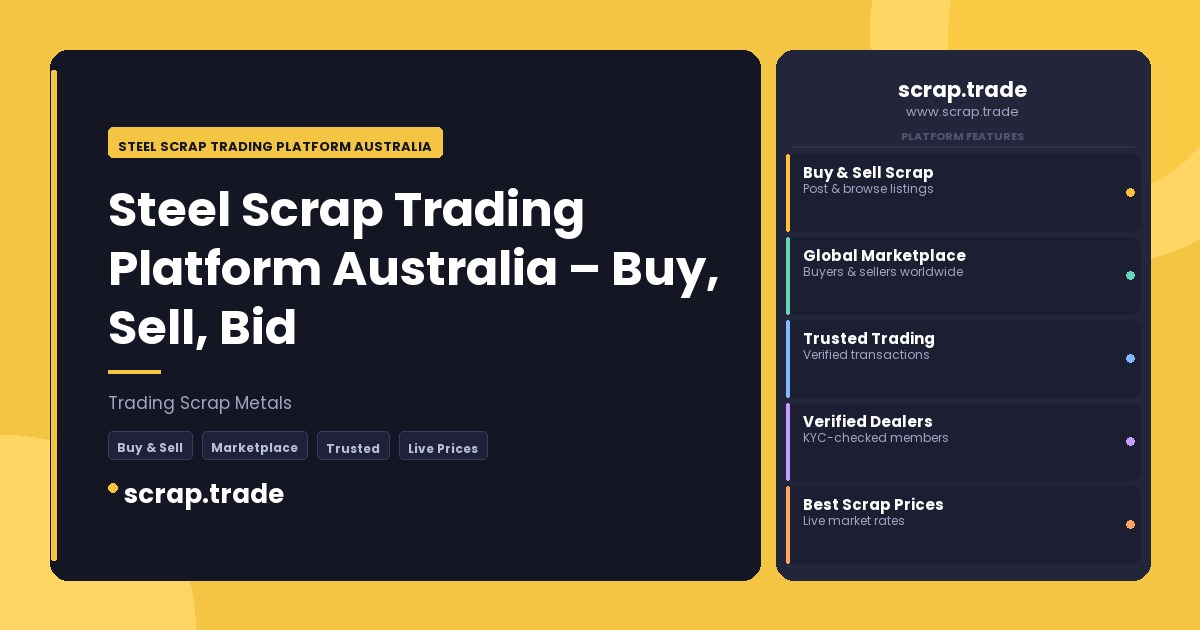 Steel Scrap Trading Platform Australia - Steel Scrap Trading Platform Australia