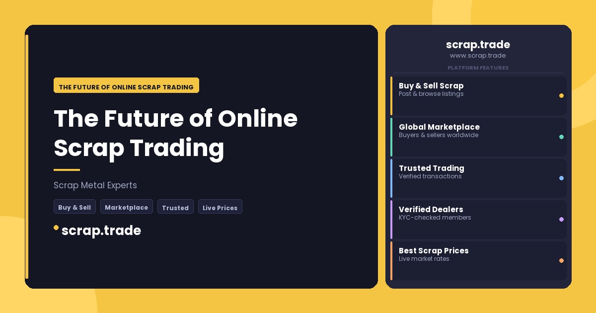 The Future of Online Scrap Trading - The Future of Online Scrap Trading
