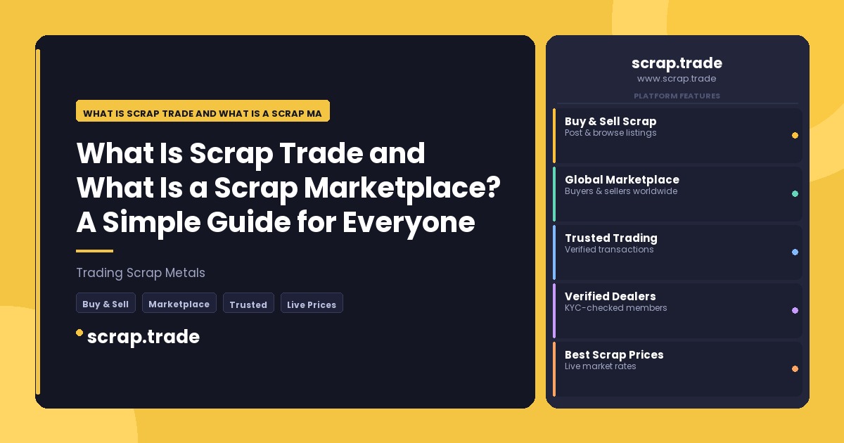 What Is Scrap Trade and What Is a Scrap Marketplace? A Simple Guide for Everyone - What Is Scrap Trade and What Is a Scrap Ma