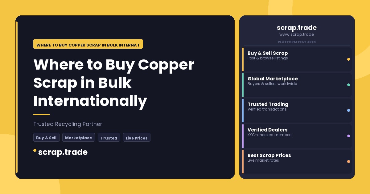 Where to Buy Copper Scrap in Bulk Internationally - Where to Buy Copper Scrap in Bulk Internationally