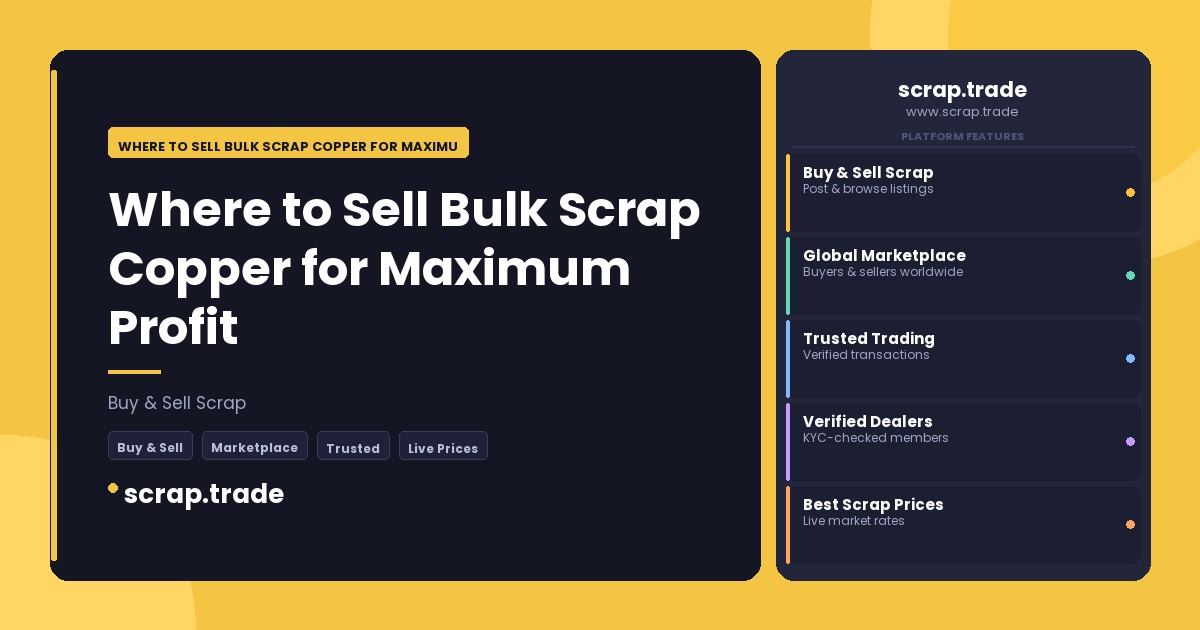 Where to Sell Bulk Scrap Copper for Maximum Profit - Where to Sell Bulk Scrap Copper for Maximum Profit