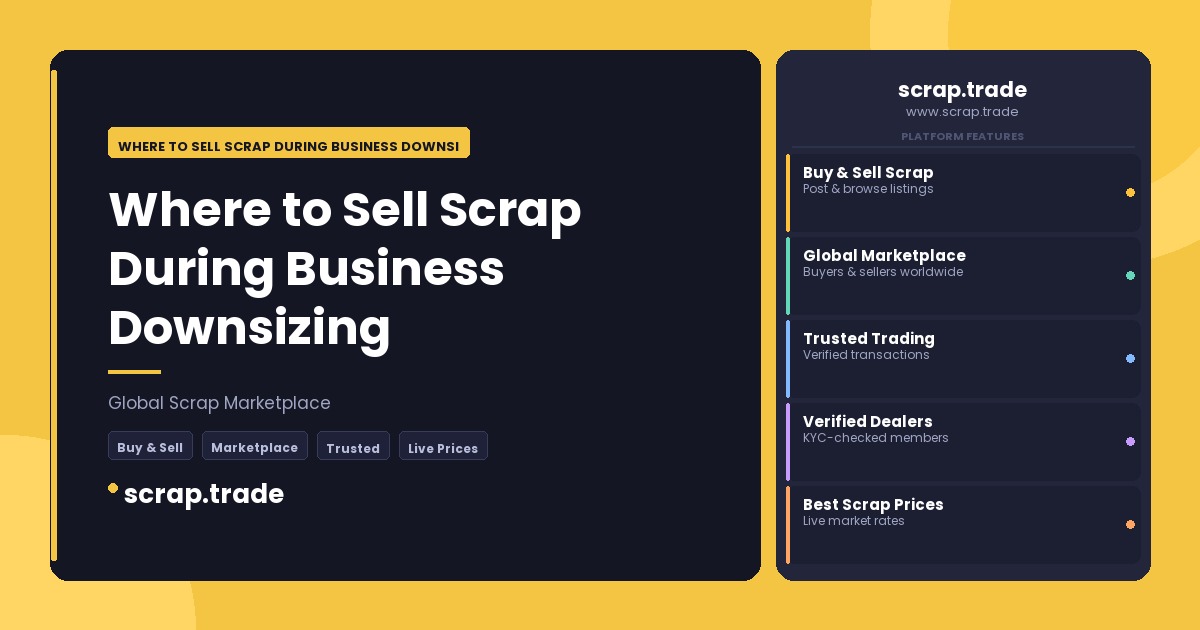 Where to Sell Scrap During Business Downsizing - Where to Sell Scrap During Business Downsizing